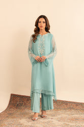 2 Piece Chiffon Embroidered (FS0033)